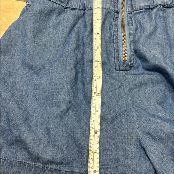 Charlotte Russe Denim Romper Shorts Size Small - Picture 10 of 11